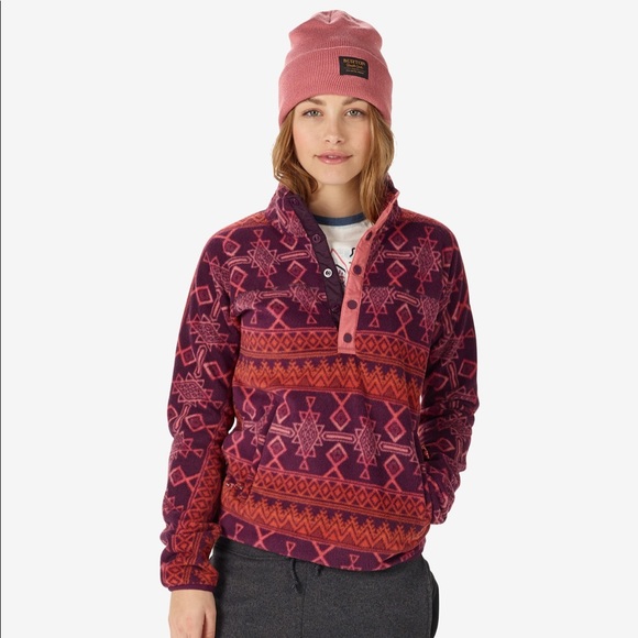 Burton Tops - NWT Burton Anouk Fleece Pullover - Starling Mojave